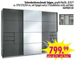 Möbel Boss Schwebetürenschrank Saigon Angebot