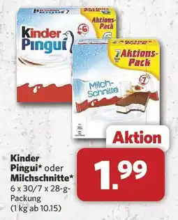 Combi Kinder Pinguí oder Milchschneite Angebot