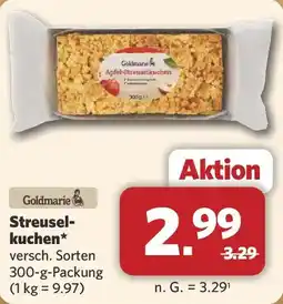 Combi Goldmarie Streuselkuchen Angebot