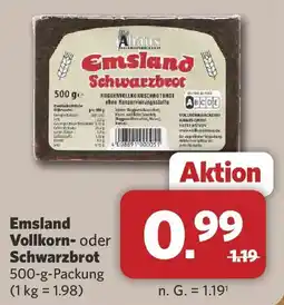 Combi Emsland Vollkorn- oder Schwarzbrot Angebot