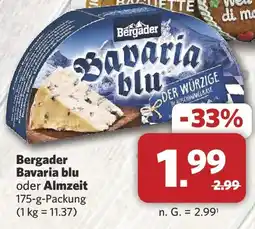 Combi Bergader Bavaria blu oder Almzeit Angebot