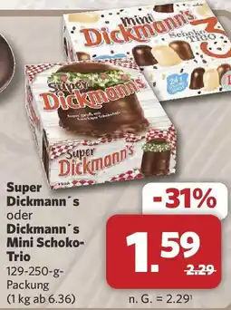 Combi Super Dickmann's oder Dickmann's Mini Schoko-Trio Angebot