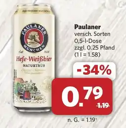 Combi Paulaner Hefe-Weißbier Angebot