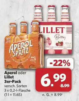 Combi Aperol oder Lillet 3er-Pack Angebot