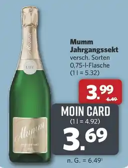Combi Mumm Jahrgangssekt Angebot