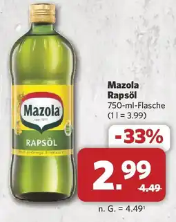 Combi Mazola Rapsöl Angebot