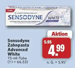 Combi Sensodyne Zahnpasta Advanced White Angebot