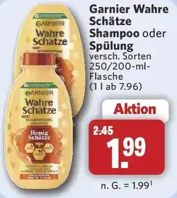 Combi Garnier Wahre Schätze Shampoo oder Spülung Angebot