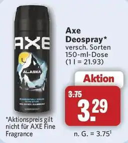 Combi Axe Deospray Angebot
