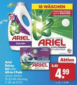 Combi Ariel Pulver, Gel oder All-in-1 Pods Angebot