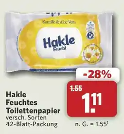 Combi Hakle Feuchtes Toilettenpapier Angebot