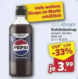 Combi sodastream Getränkesirup Pepsi Angebot