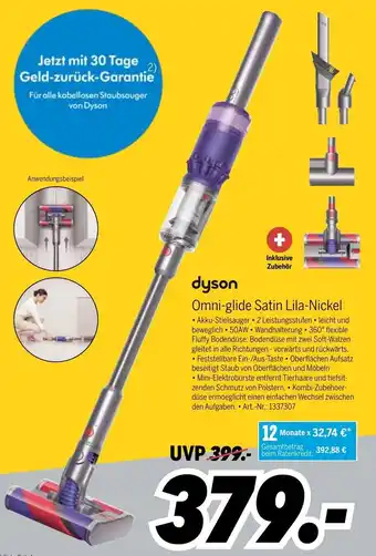 MEDIMAX Dyson Akku-Stielsauger Omni-glide Satin Angebot