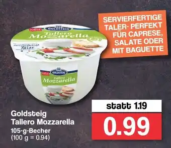 Famila Nord West Goldsteig Tallero Mozzarella 105 Becher Angebot