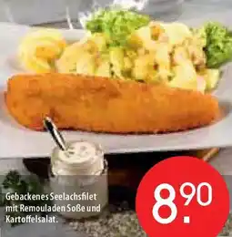Zurbrüggen Gebackenes Seelachsfilet mit Remouladen Soße und Kartoffelsalat Angebot