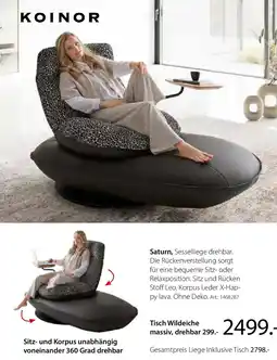 Zurbrüggen KOINOR Tisch Wildeiche massiv, drehbar Angebot