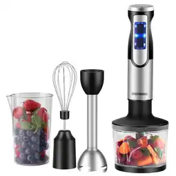 Netto Marken-Discount Steinborg 4-in-1 Stabmixer Zerkleinerer Set Edelstahl 500ml 1200W Angebot