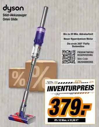 Expert Bening Dyson Stiel-Akkusauger Omni Glide Angebot