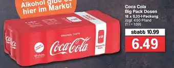 Famila Nord West Coca Cola Big Pack Dosen 18x0,33L Angebot