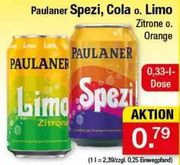 Zimmermann Paulaner Spezi, Cola o. Limo Angebot