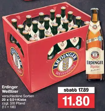 Famila Nord West Erdinger Weißbier 20x0,5L Angebot