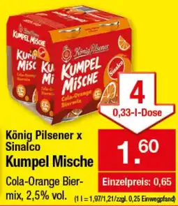 Zimmermann König Pilsener x Sinalco Kumpel Mische Angebot