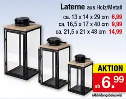 Zimmermann Laterne aus Holz/Metall Angebot