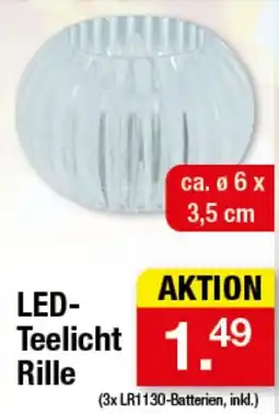Zimmermann LED-Teelicht Rille Angebot