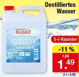 Zimmermann Dr. Starke Destilliertes Wasser Angebot