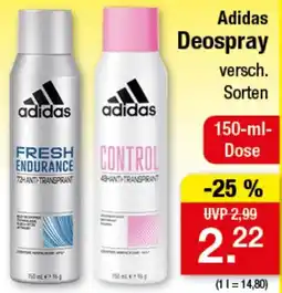 Zimmermann Adidas Deospray Angebot