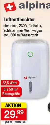 Zimmermann Luftentfeuchter alpina Angebot