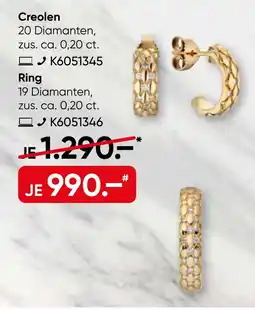 Galeria Creolen Ring Angebot