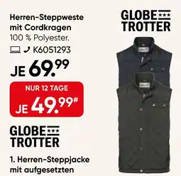 Galeria Herren-Steppweste mit Cordkragen Angebot