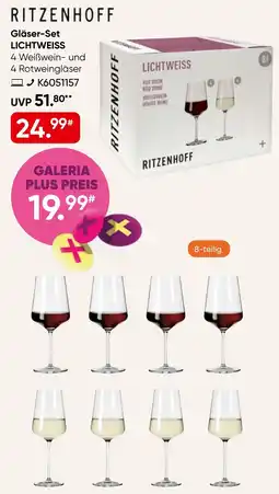 Galeria RITZENHOFF Gläser-Set LICHTWEISS Angebot