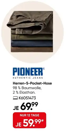 Galeria PIONEER Herren-5-Pocket-Hose Angebot