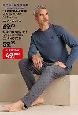 Galeria SCHIESSER Schlafanzug, lang Angebot