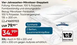 Galeria Vier-Jahreszeiten-Mikrofaser-Steppbett BeCo Angebot