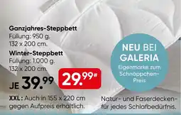 Galeria Ganzjahres-Steppbett Winter-Steppbett Angebot