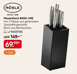 Galeria RÖSLE Messerblock BASIC LINE Angebot