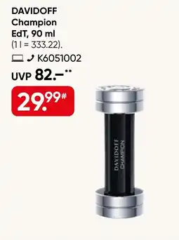 Galeria DAVIDOFF Champion EdT Angebot