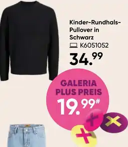 Galeria Kinder-Rundhals-Pullover in Schwarz Angebot