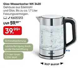 Galeria Glas-Wasserkocher WK 3420 SEVERIN Angebot