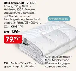 Galeria UNO-Steppbett E 21 KING Angebot