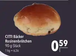 CITTI Markt CITTI Bäcker Rosinenbrötchen Angebot