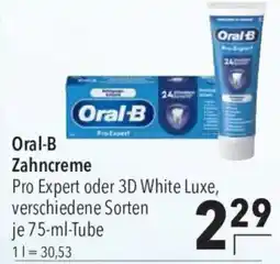 CITTI Markt Oral-B Zahncreme Angebot
