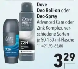 CITTI Markt Dove Deo Roll-on oder Deo-Spray Angebot