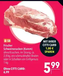 CITTI Markt SB Frischer Schweinenacken (Kamm) Angebot