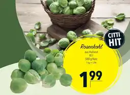 CITTI Markt Rosenkohl Angebot