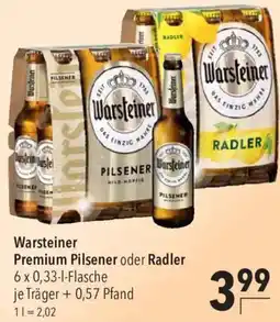 CITTI Markt Warsteiner Premium Pilsener oder Radler Angebot