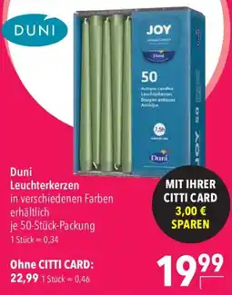 CITTI Markt Duni Leuchterkerzen Angebot
